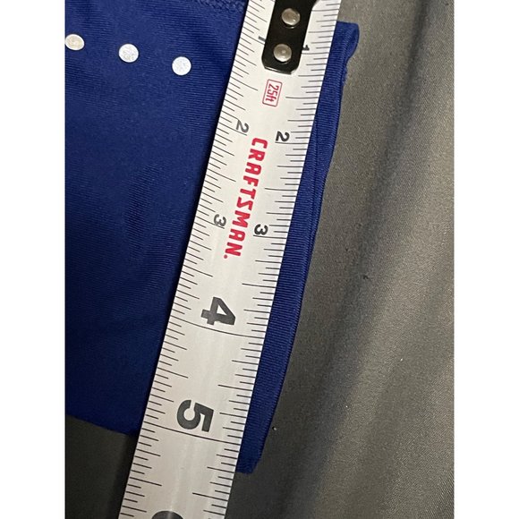Nike Dri- Fit leggings size X Small royal blue cropped mesh patch Drawstring - Picture 8 of 8